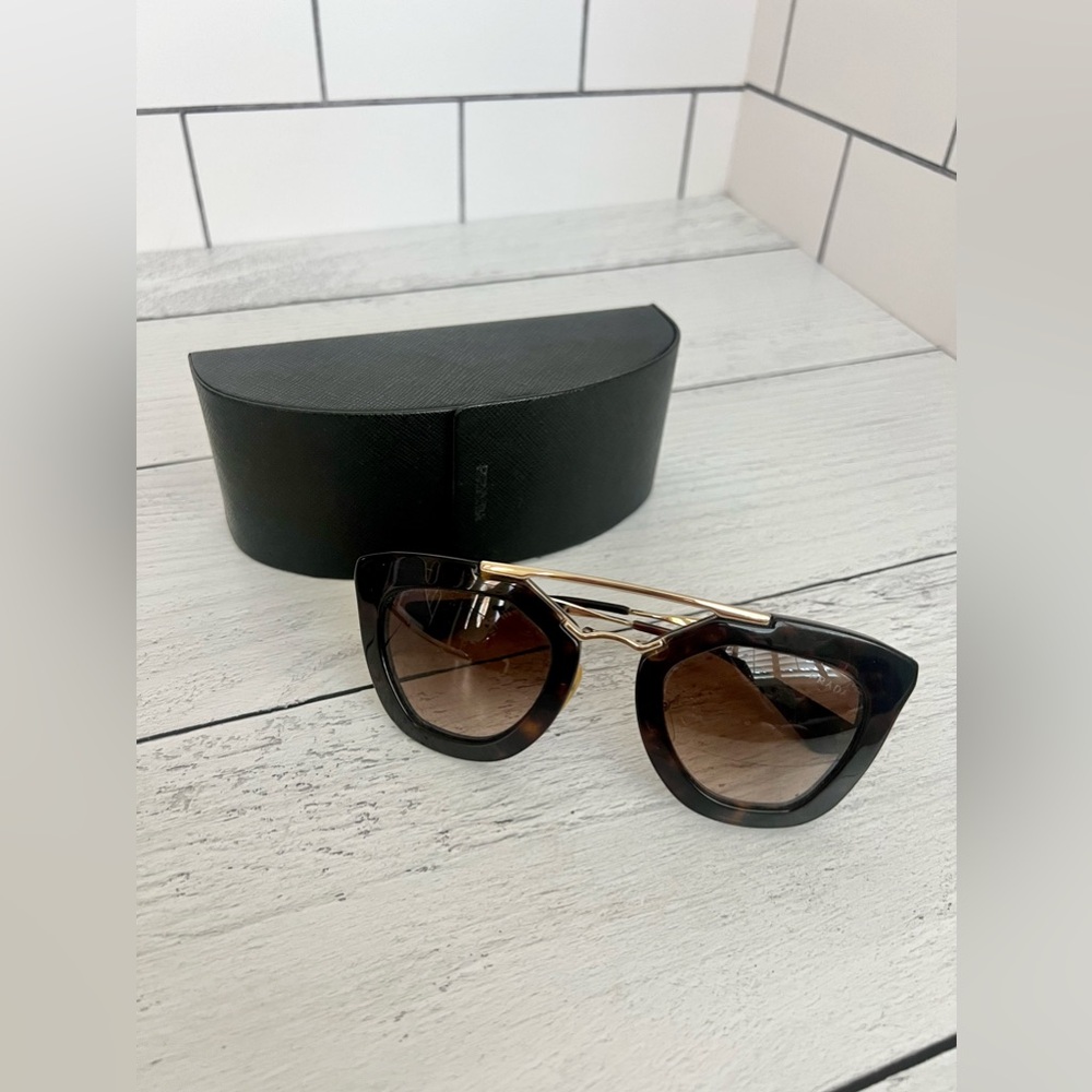 Prada Tortoise Frame Cat Eye Sunglasses